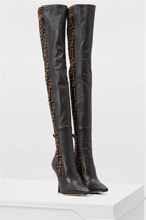 replica fendi thigh high boots|fendi platform knee high boots.